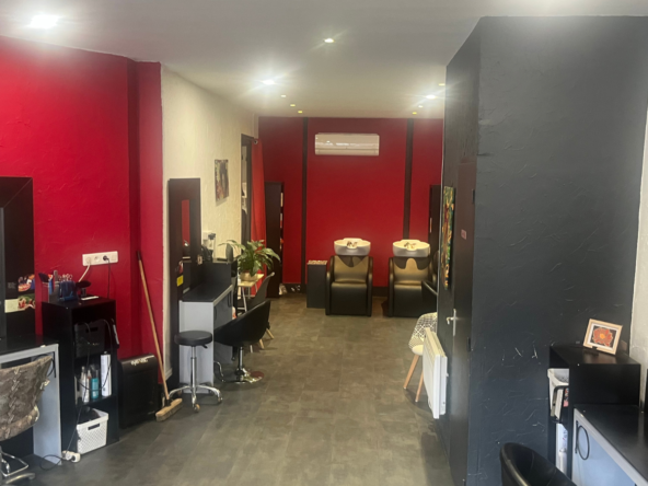 Salon de coiffure à vendre à Saint-Étienne : emplacement passant, clientèle fidèle, 75 m² équipé, CA 170K€, fort potentiel, prix attractif 72 000 €.