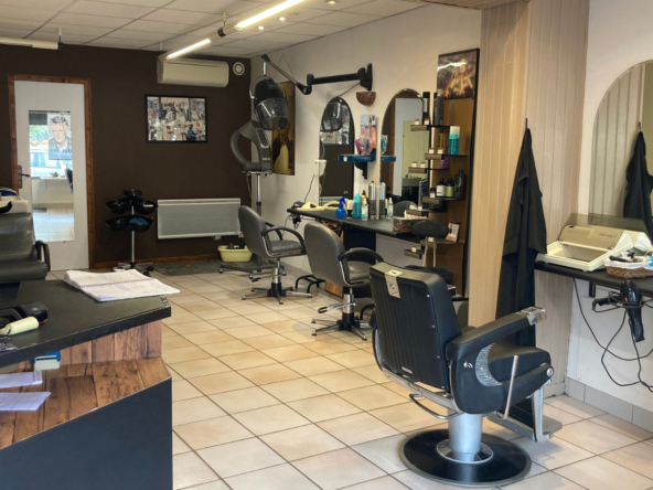 Salon de coiffure à vendre dans un village dynamique, clientèle fidèle, belle clientèle masculine et potentiel de développement. Prix : 42 000 €.